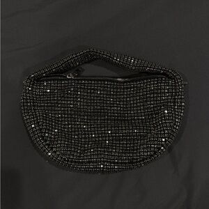 Melie Bianco Black crystal Handbag